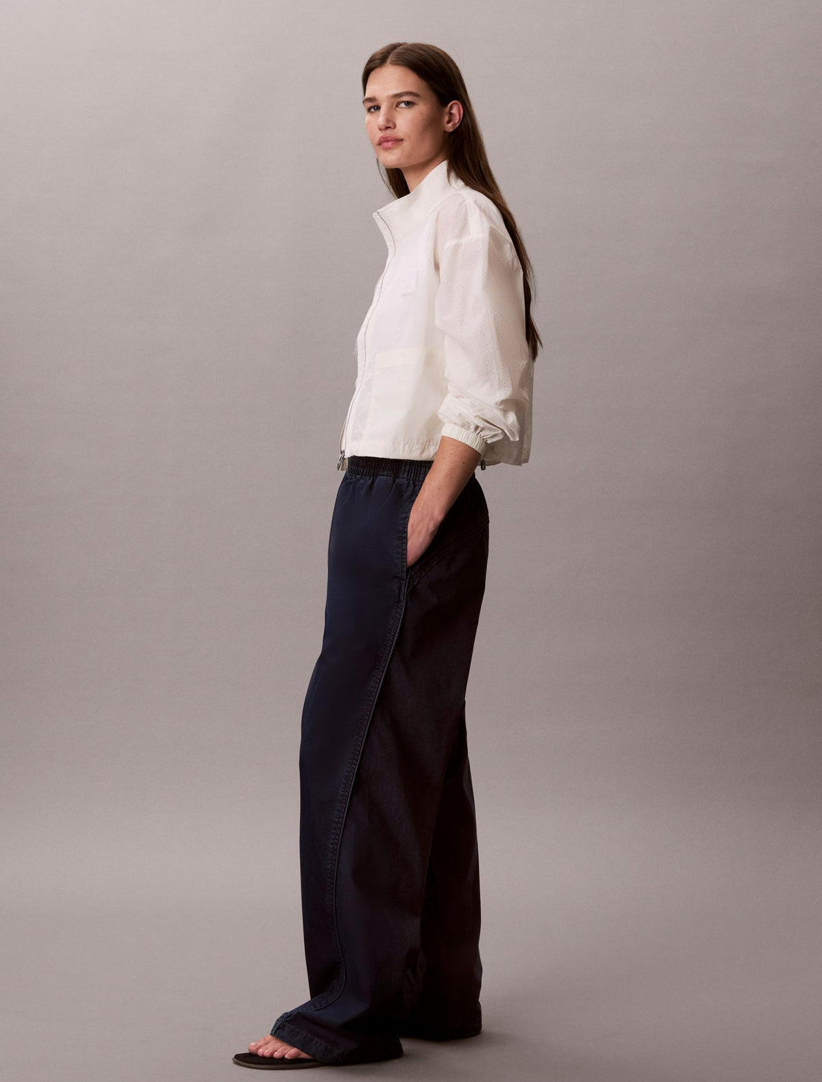 Calvin Klein Denim Parachute Pants