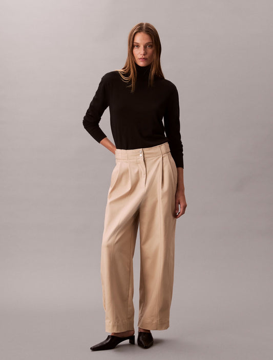 Calvin Klein Adjustable Wide Leg Chino Pants