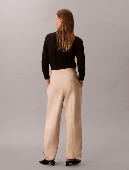 Calvin Klein Adjustable Wide Leg Chino Pants