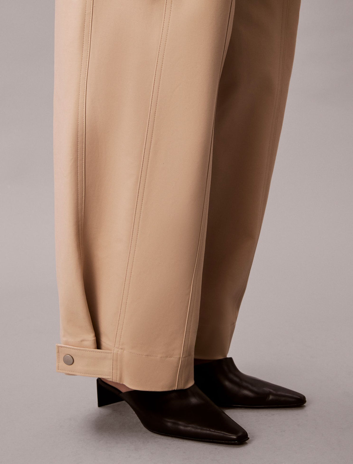 Calvin Klein Adjustable Wide Leg Chino Pants