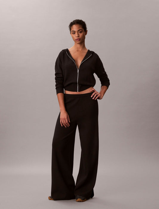 Calvin Klein Relaxed Knit Wide Leg Pants