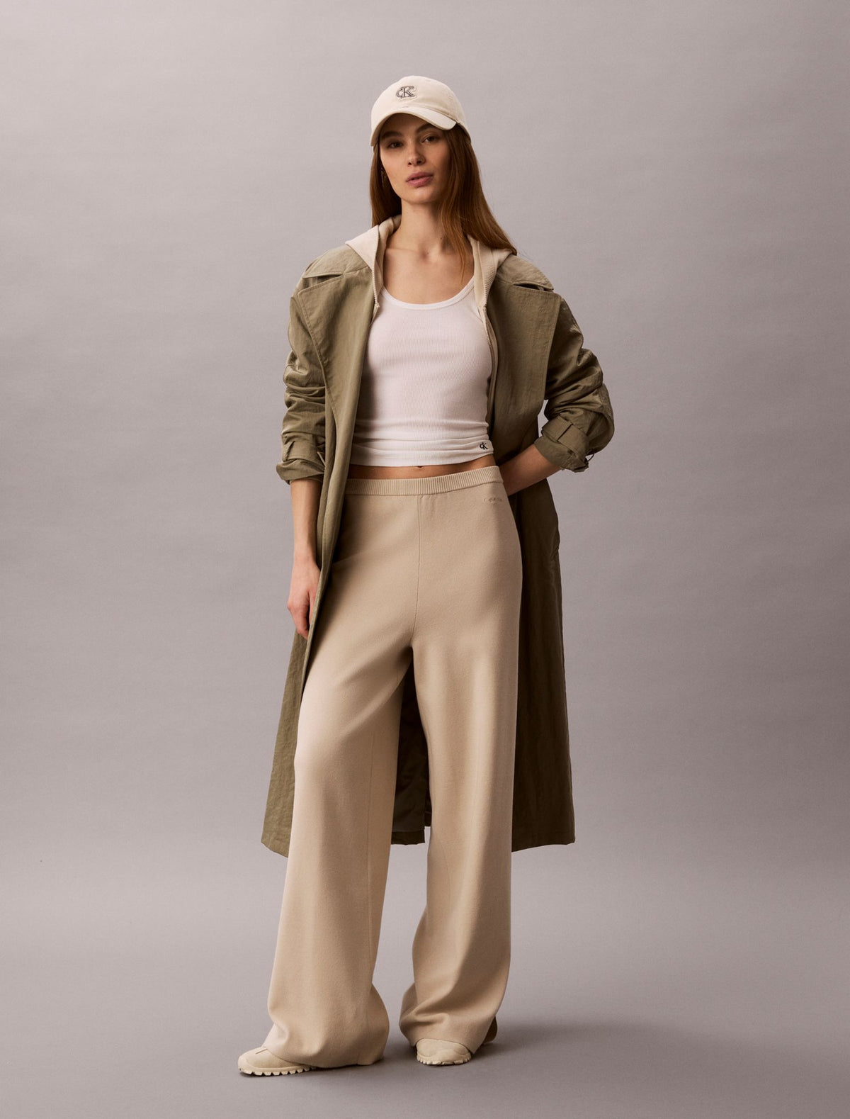 Calvin Klein Relaxed Knit Wide Leg Pants