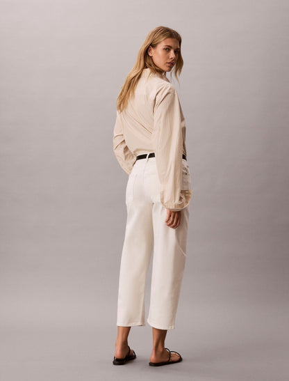 Calvin Klein Barrel Leg Cropped Pants