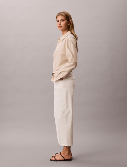 Calvin Klein Barrel Leg Cropped Pants