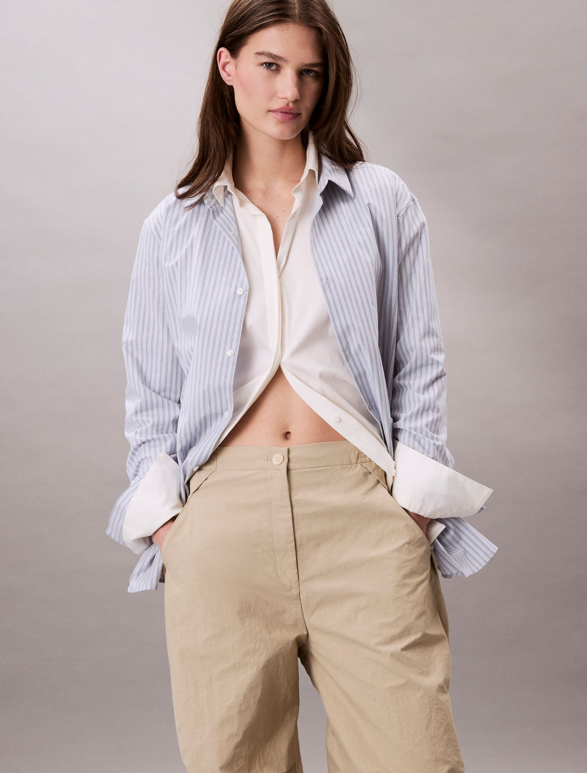 Calvin Klein Crinkle Nylon Parachute Pants