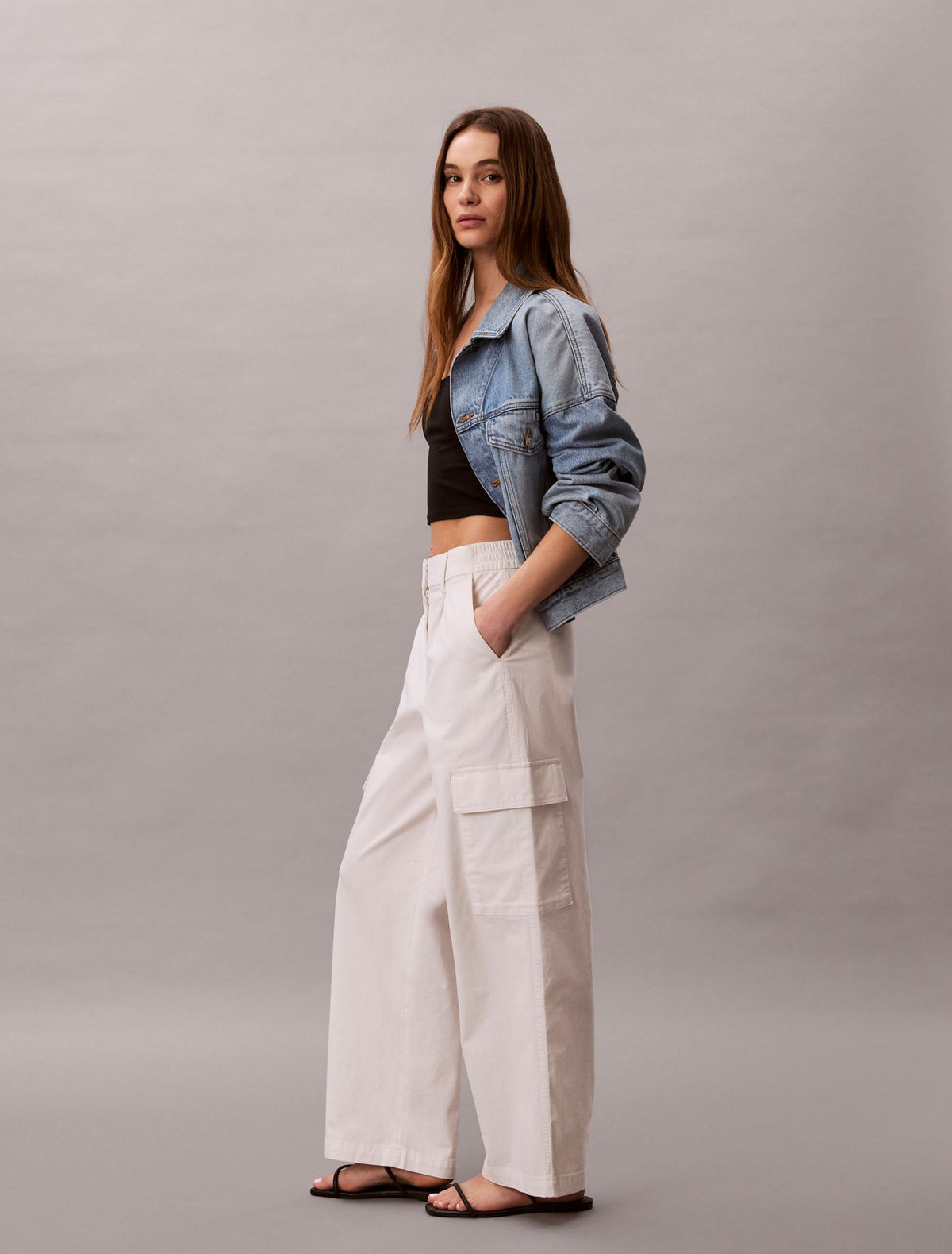 Calvin Klein Cotton Stretch Twill Cargo Pants
