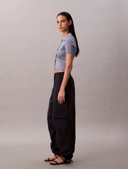Calvin Klein Crinkle Nylon Parachute Pants
