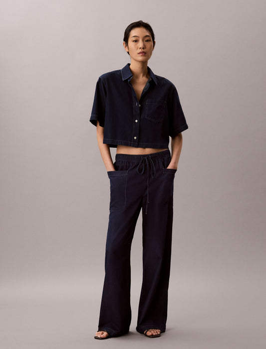 Calvin Klein Cotton Lyocell Pull-On Cargo Pants