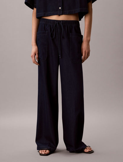 Calvin Klein Cotton Lyocell Pull-On Cargo Pants