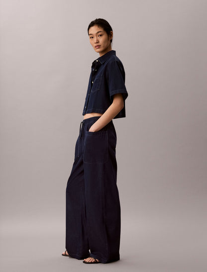 Calvin Klein Cotton Lyocell Pull-On Cargo Pants