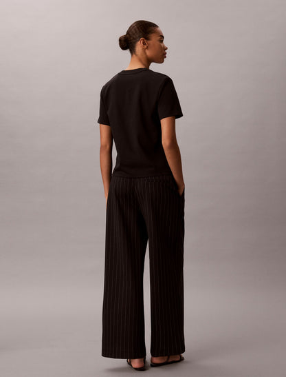 Calvin Klein Ponte Stripe Wide Leg Pants