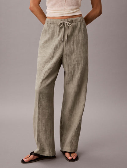 Calvin Klein Double Gauze Pull-On Pants
