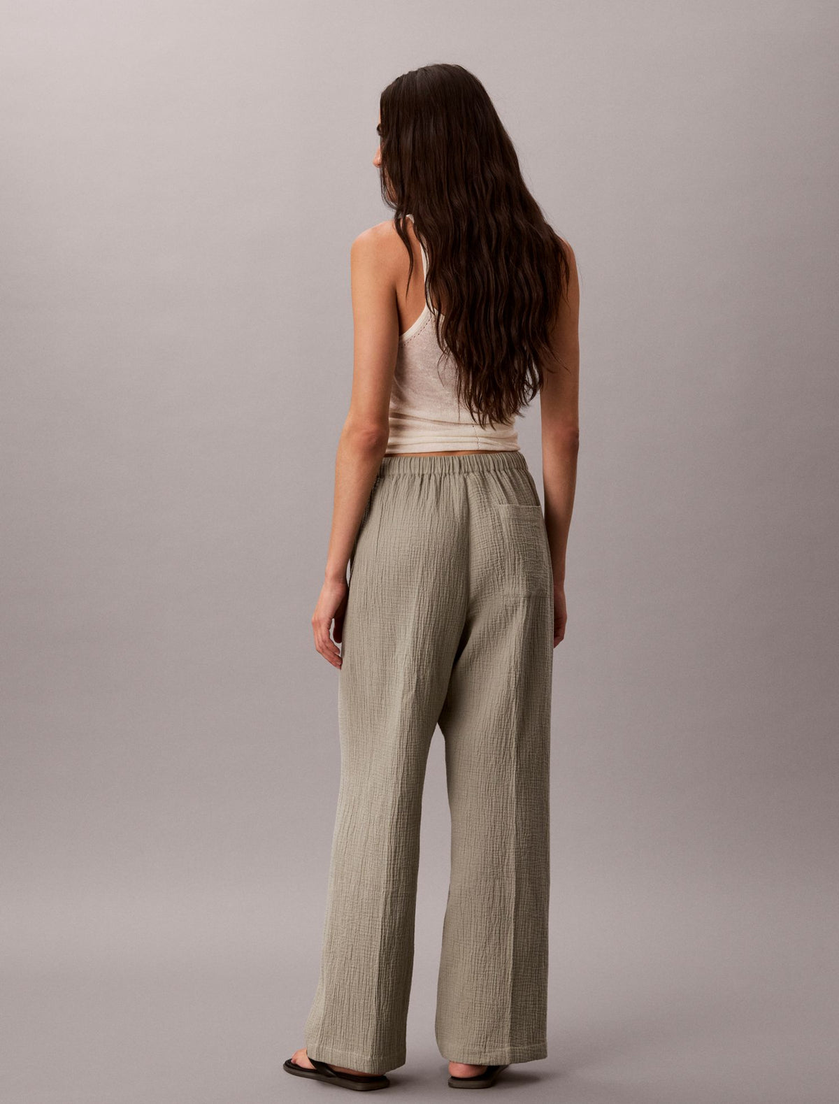 Calvin Klein Double Gauze Pull-On Pants
