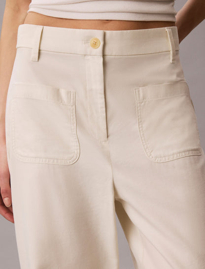 Calvin Klein Marcy Twill Wide Leg Pants