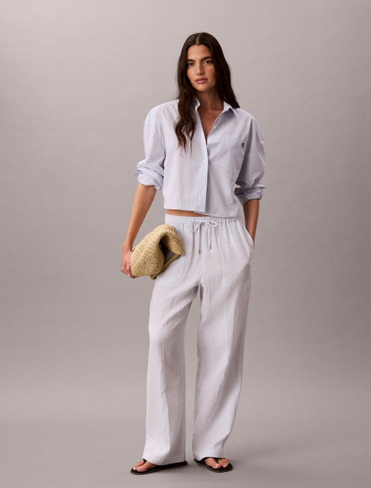 Calvin Klein Double Gauze Pull-On Pants
