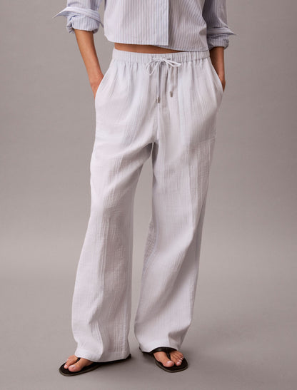 Calvin Klein Double Gauze Pull-On Pants