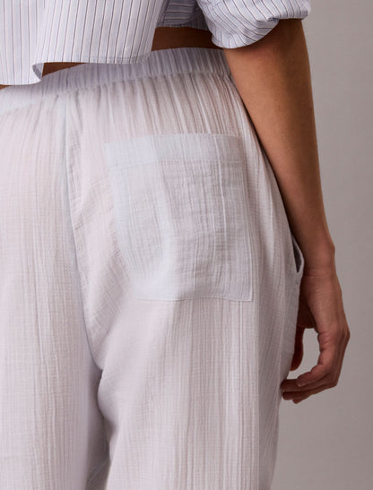 Calvin Klein Double Gauze Pull-On Pants