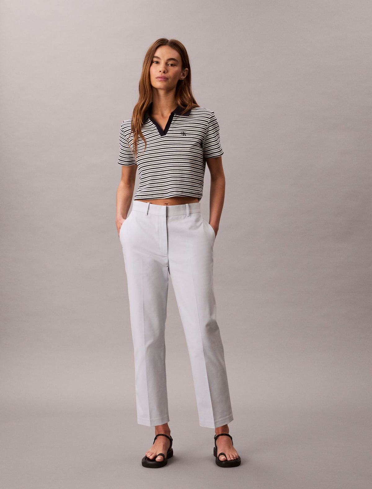 Calvin Klein Cotton Stretch Straight Fit Chino Pants