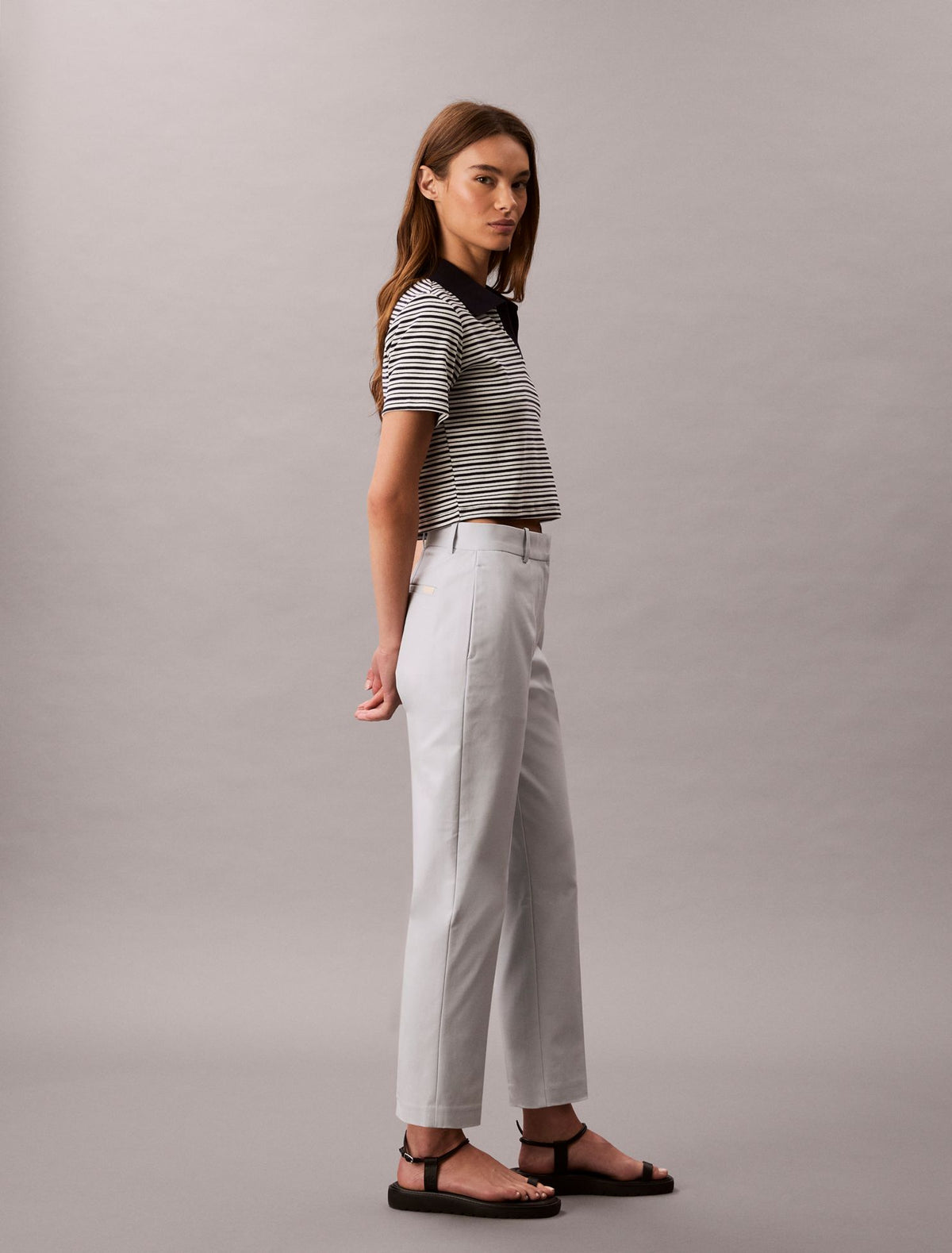 Calvin Klein Cotton Stretch Straight Fit Chino Pants