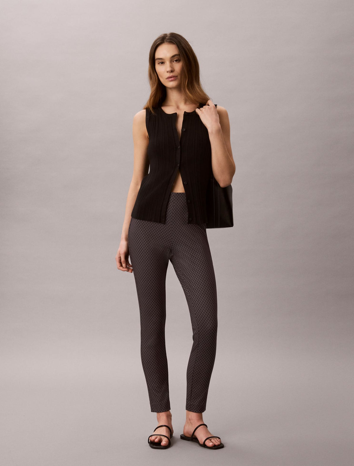 Calvin Klein Ponte Print Skinny Fit Pants