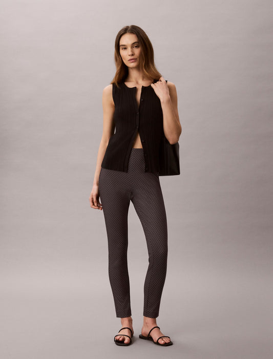 Calvin Klein Ponte Print Skinny Fit Pants