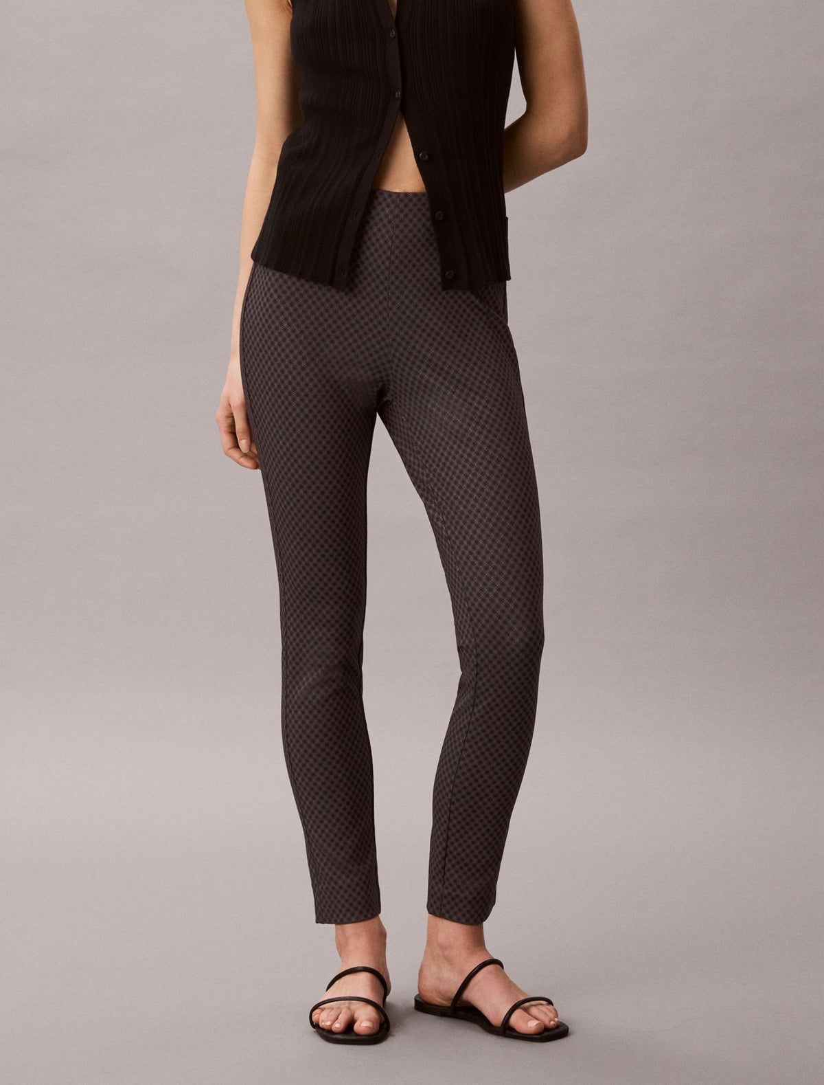 Calvin Klein Ponte Print Skinny Fit Pants