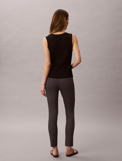 Calvin Klein Ponte Print Skinny Fit Pants