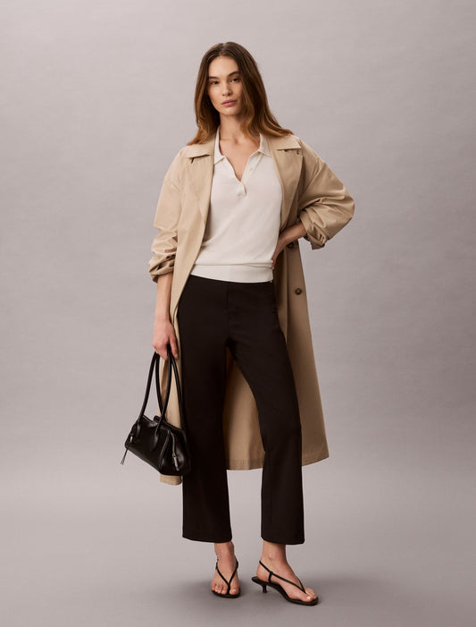Calvin Klein Ponte Cropped Flared Pants