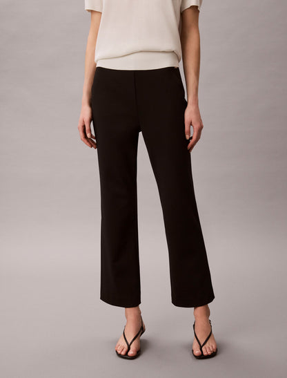 Calvin Klein Ponte Cropped Flared Pants