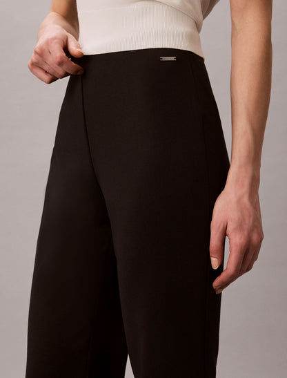 Calvin Klein Ponte Cropped Flared Pants
