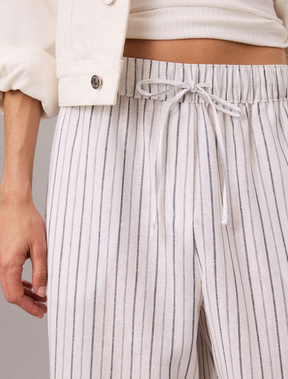 Calvin Klein Linen Blend Pull-On Pants