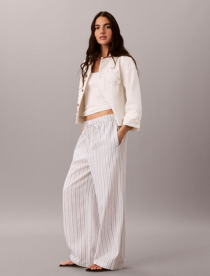 Calvin Klein Linen Blend Pull-On Pants