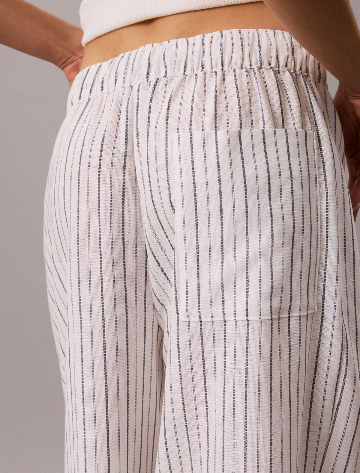 Calvin Klein Linen Blend Pull-On Pants