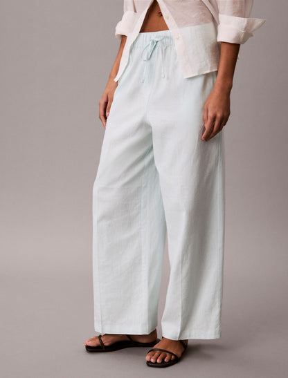 Calvin Klein Linen Blend Pull-On Pants
