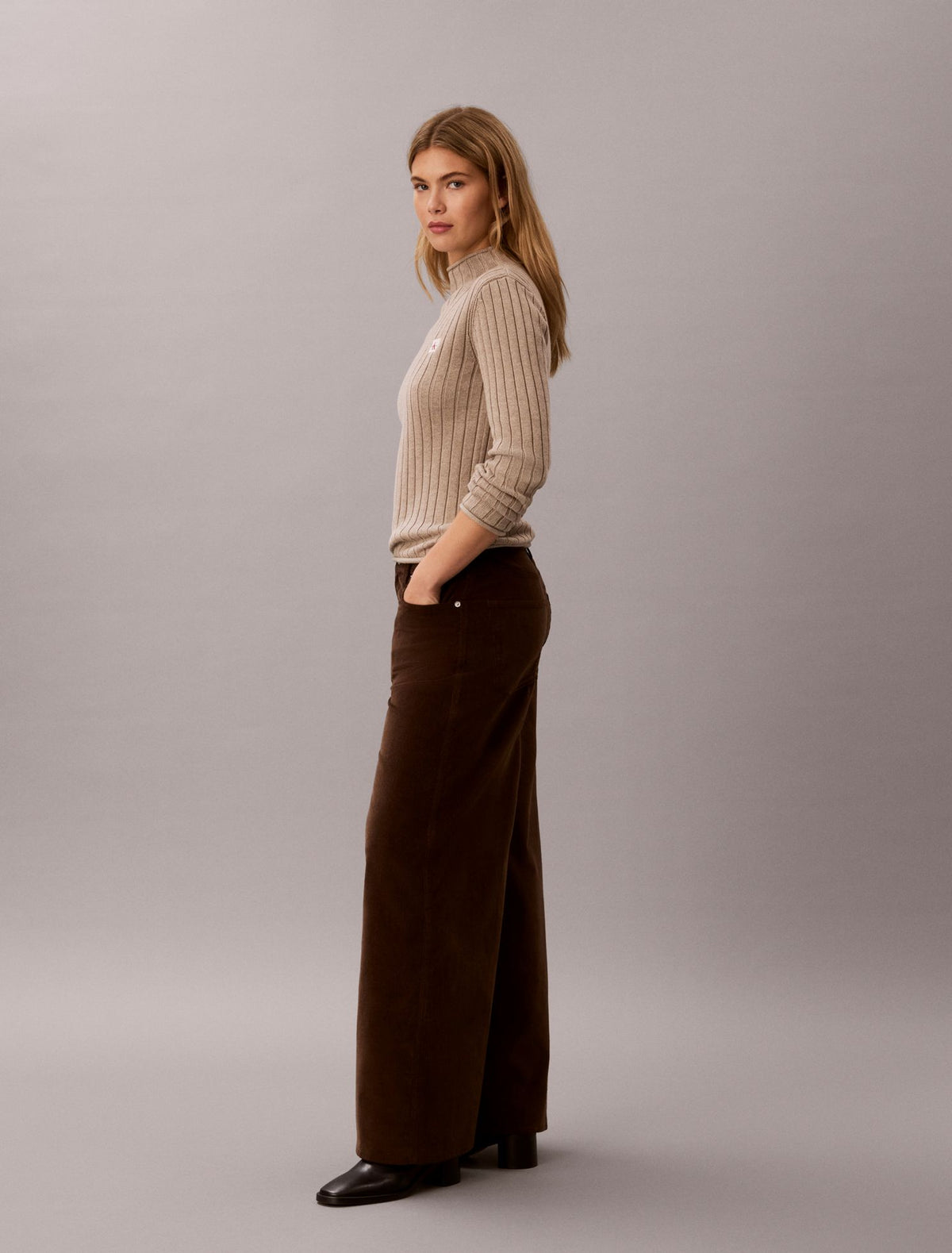Calvin Klein Corduroy Wide Leg Pants