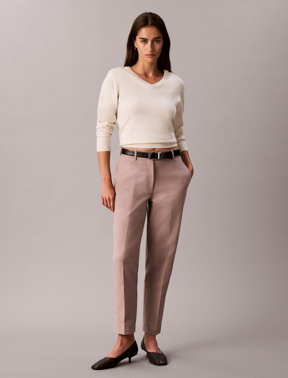 Calvin Klein Cotton Stretch Straight Fit Chino Pants