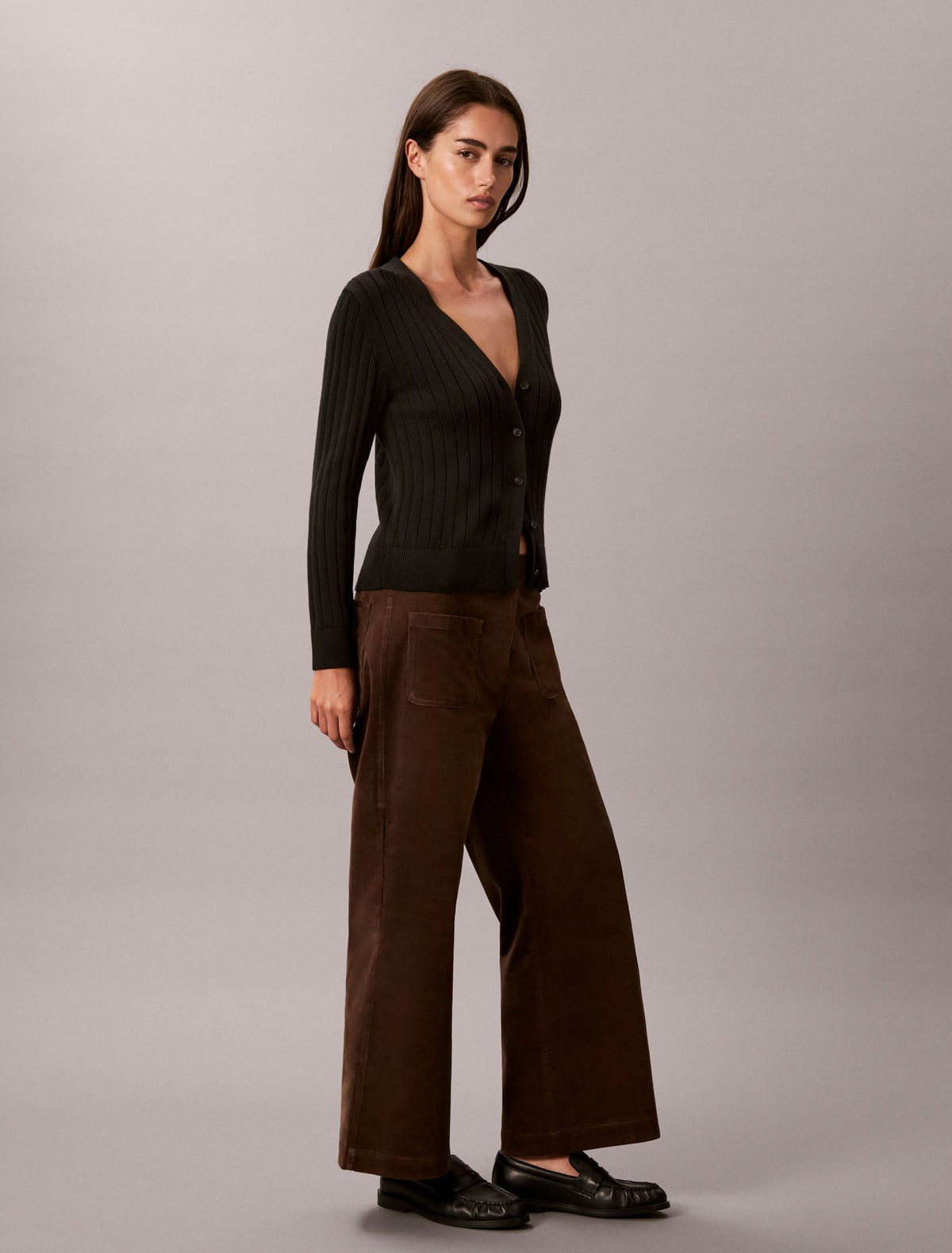 Calvin Klein Corduroy Wide Leg Pants
