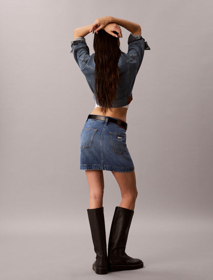 Calvin Klein Workwear Denim Mini Skirt