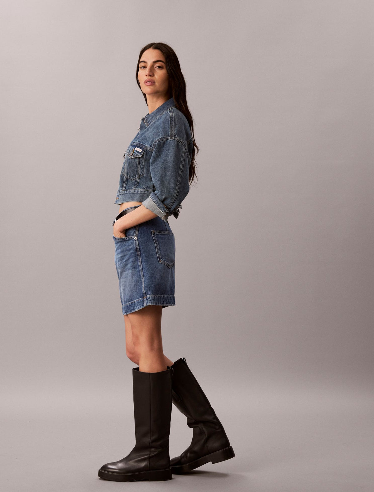 Calvin Klein Workwear Denim Mini Skirt