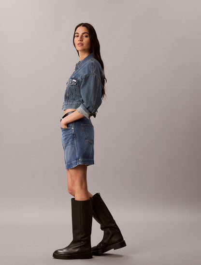 Calvin Klein Workwear Denim Mini Skirt