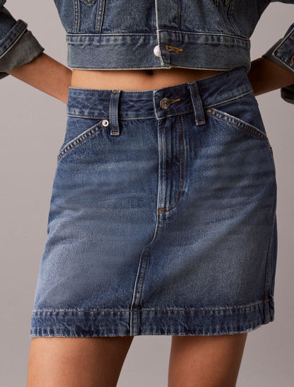Calvin Klein Workwear Denim Mini Skirt