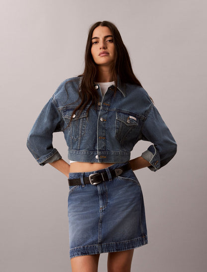 Calvin Klein Workwear Denim Mini Skirt