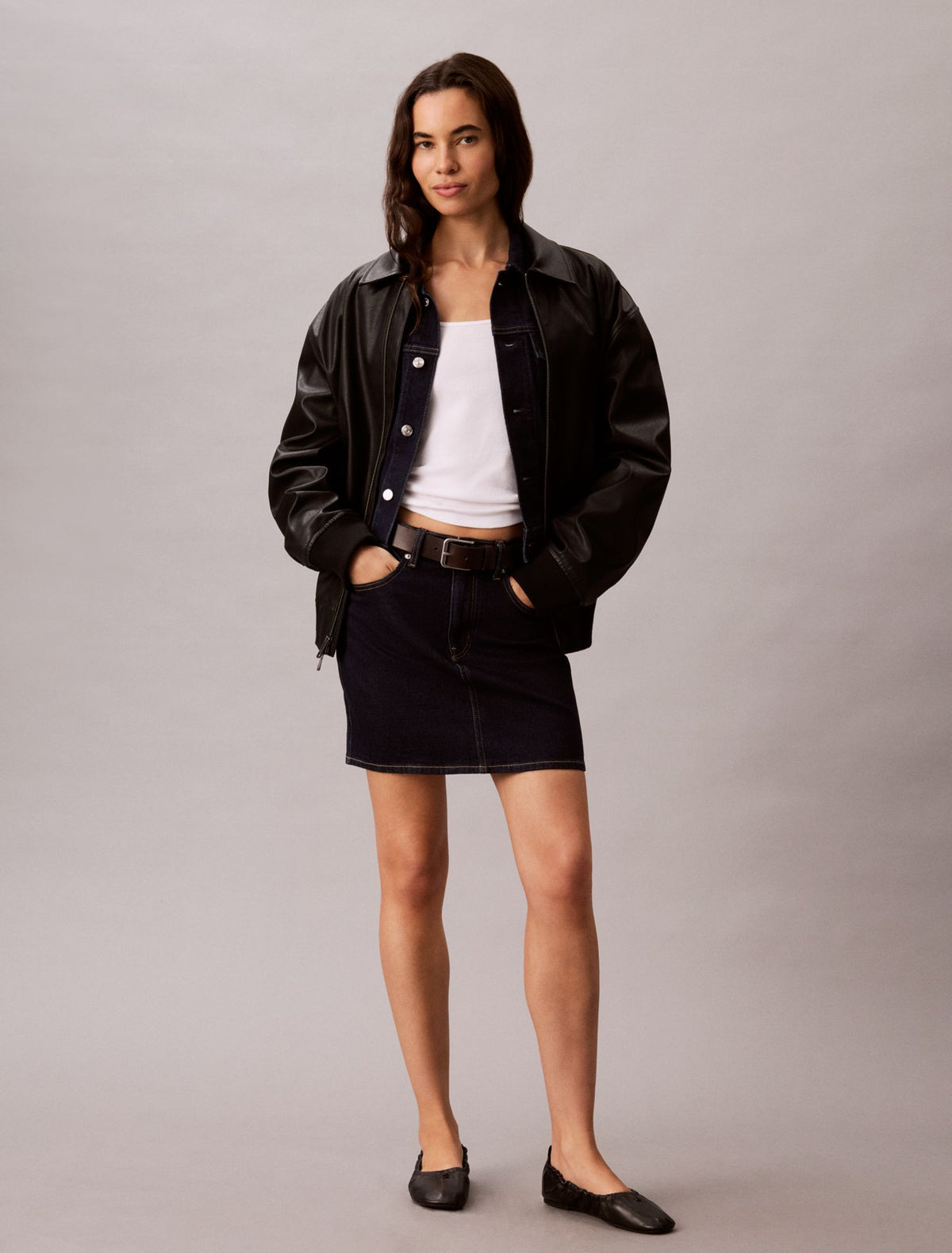 Calvin Klein Denim Mini Skirt