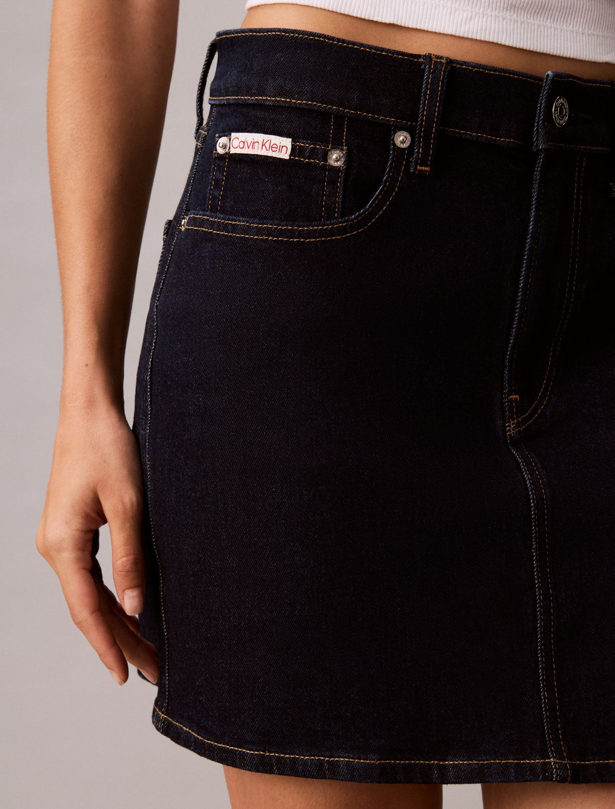 Calvin Klein Denim Mini Skirt