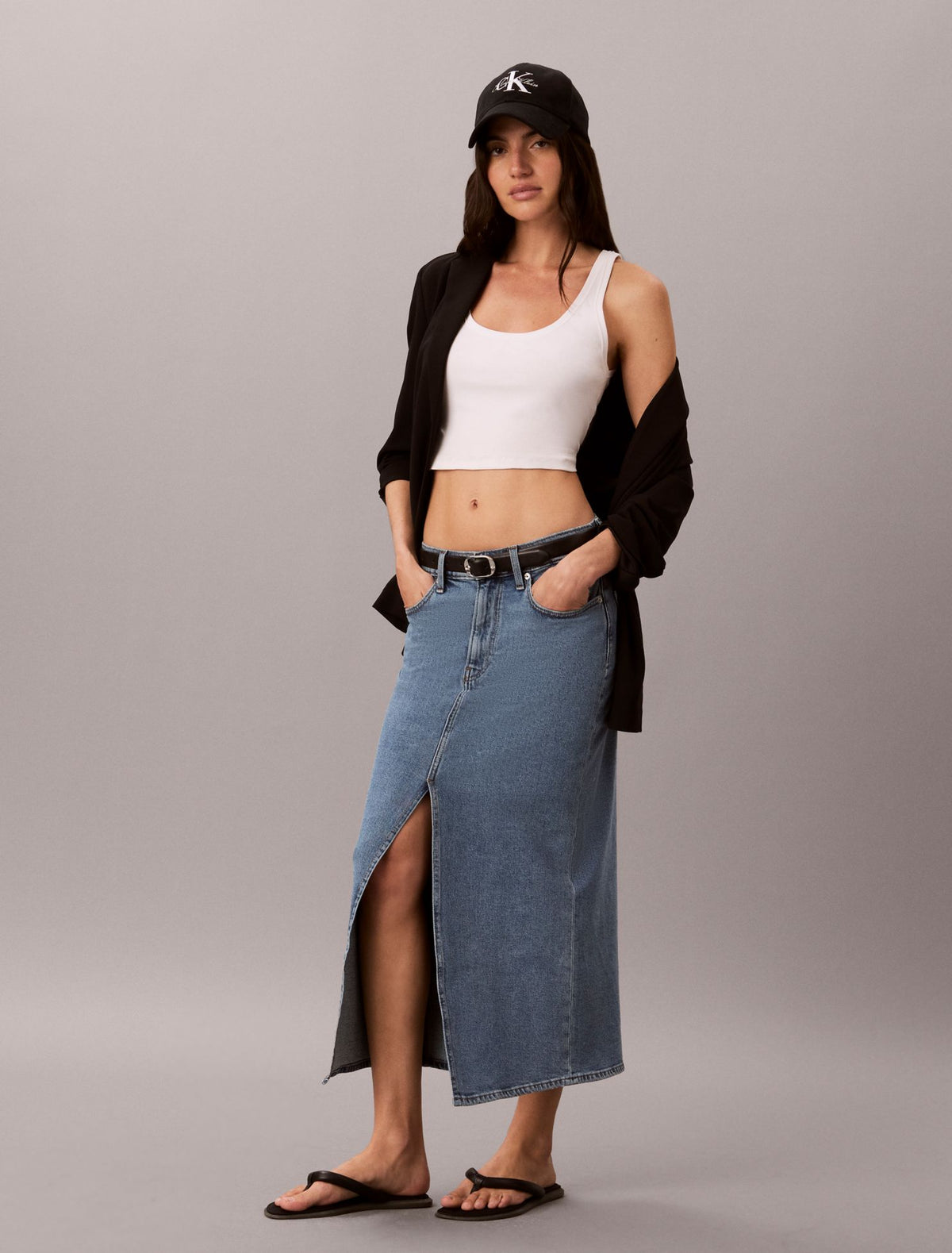 Calvin Klein Denim Maxi Skirt