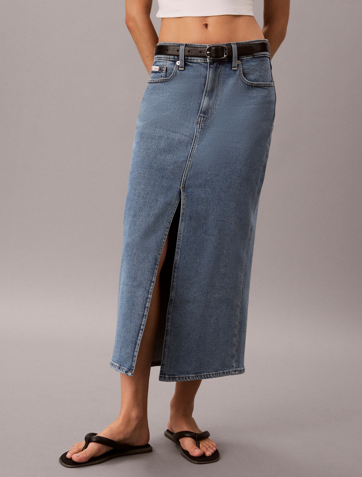 Calvin Klein Denim Maxi Skirt