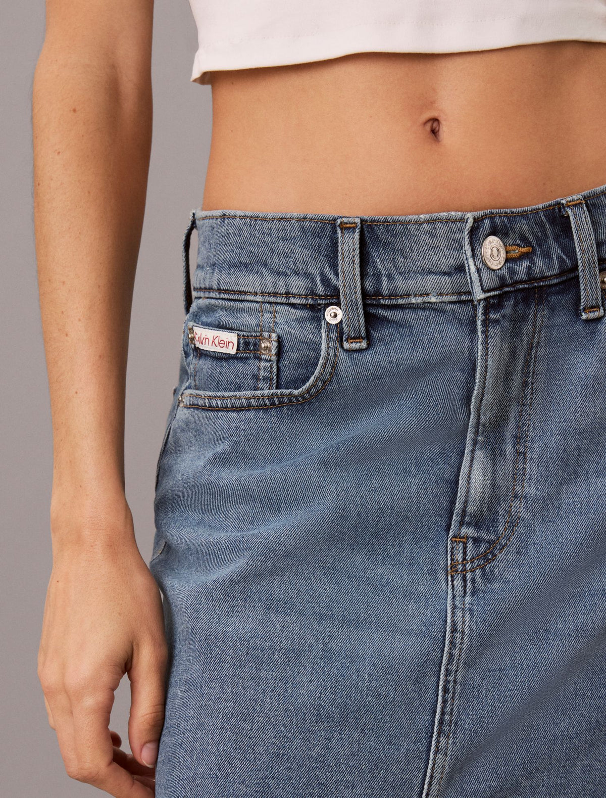 Calvin Klein Denim Maxi Skirt