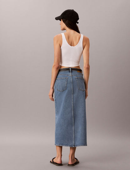 Calvin Klein Denim Maxi Skirt