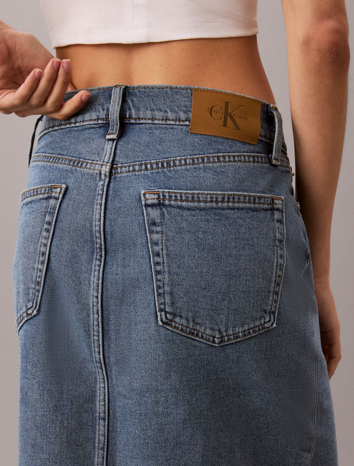 Calvin Klein Denim Maxi Skirt