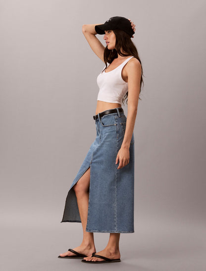 Calvin Klein Denim Maxi Skirt